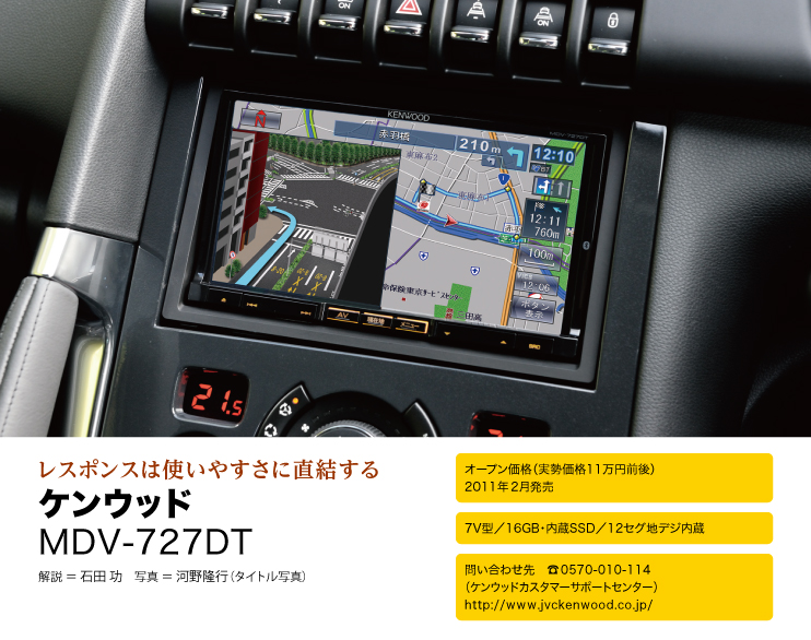 ケンウッド MDV-727DT