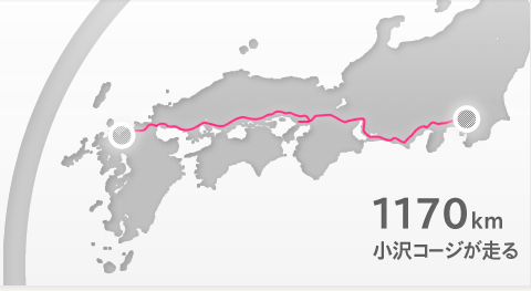1000kmルートマップ