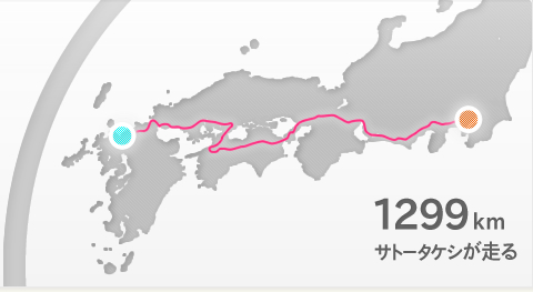 1000kmルートマップ