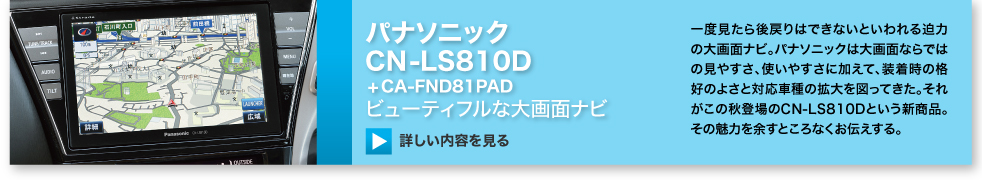 パナソニックCN-LS810D＋CA-FND81PAD