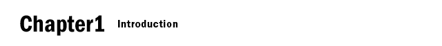 Chapter1 Introduction