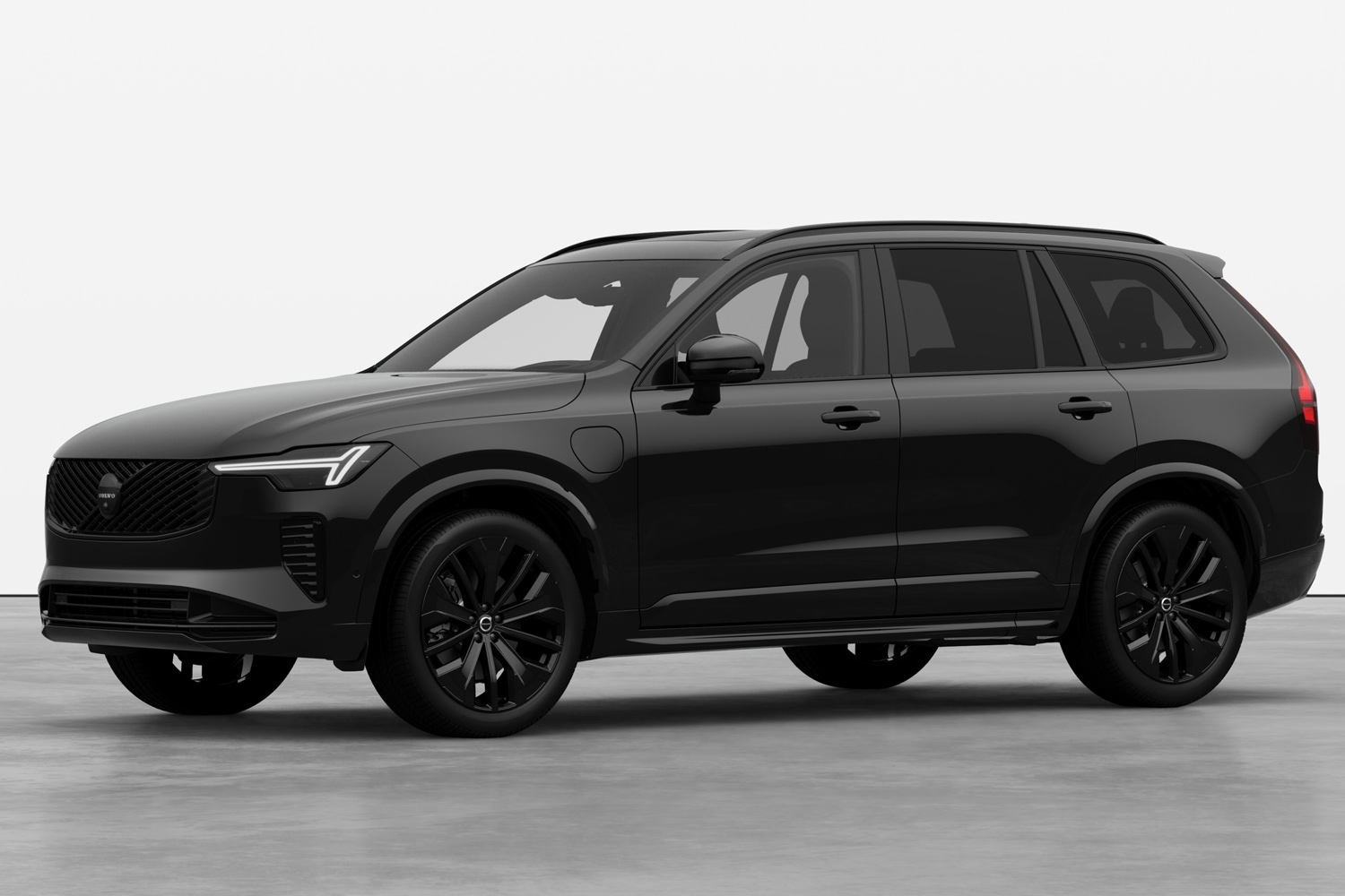 ボルボXC90(CB)純正17インチホイール 自家塗装マットブラック 内外装をこだわりの黒でコーディネート ボルボが限定車「XC90ブラック