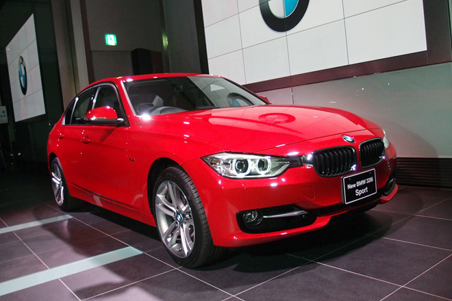 直接引取可 正規 希少色赤レッドBMW 3シリーズ純正ダコレザーセダン本