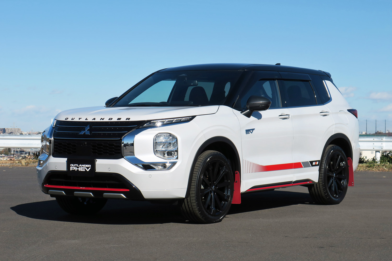 三菱アウトランダーPHEV 純正フロントバンパーガーニッシュラリー