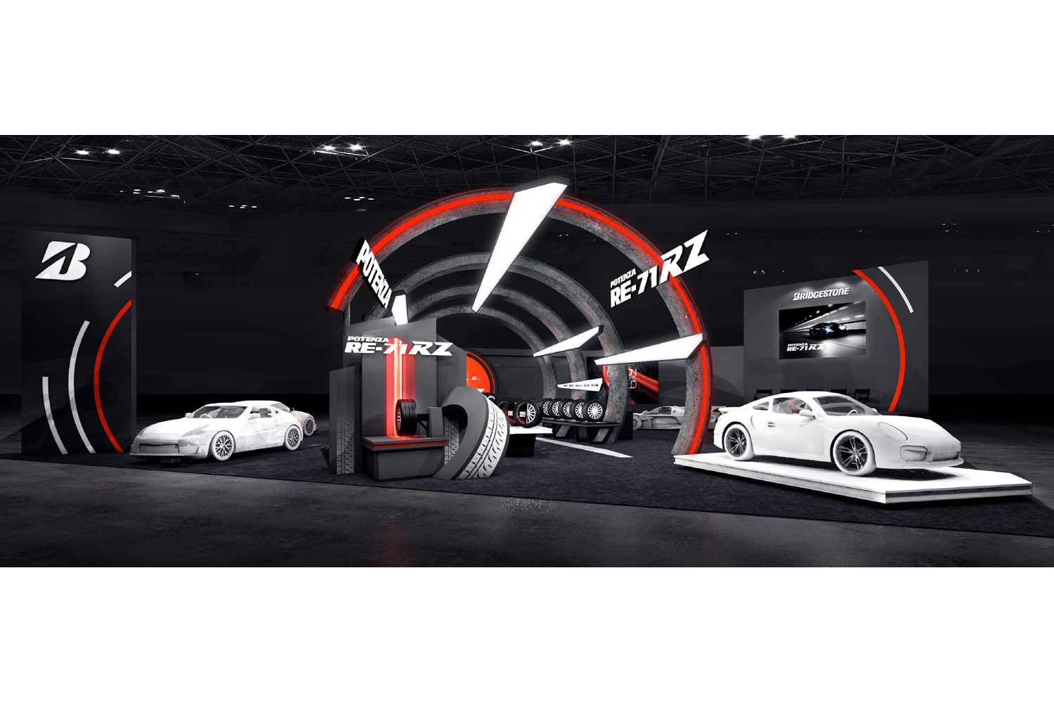 ブリヂストンは最新のスポーツタイヤ「ポテンザRE-71RZ」を出展【東京