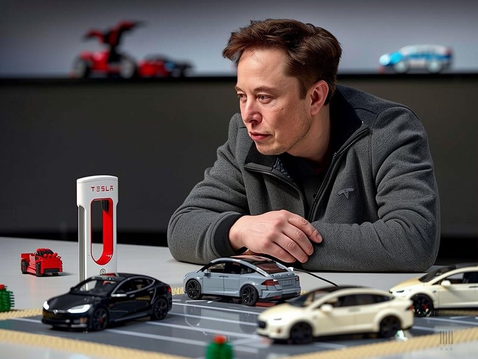 　イーロン・マスクのイメージAI画像（がす作成）