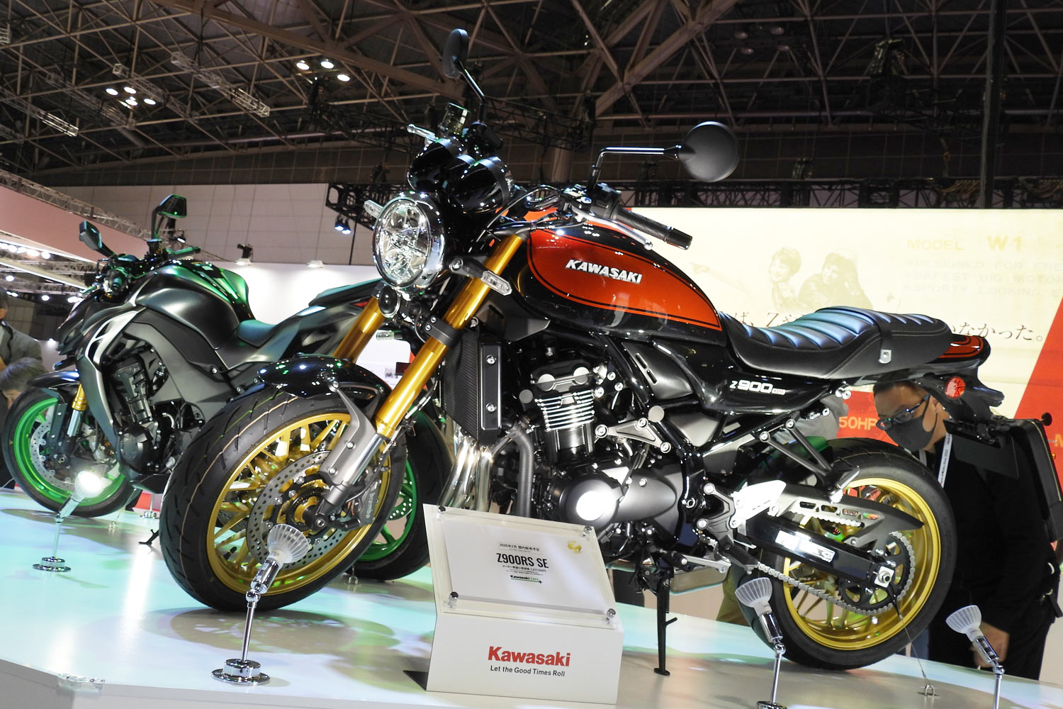 カワサキは「W」シリーズの60周年記念展示を実施 「Z900RS」の大幅改良