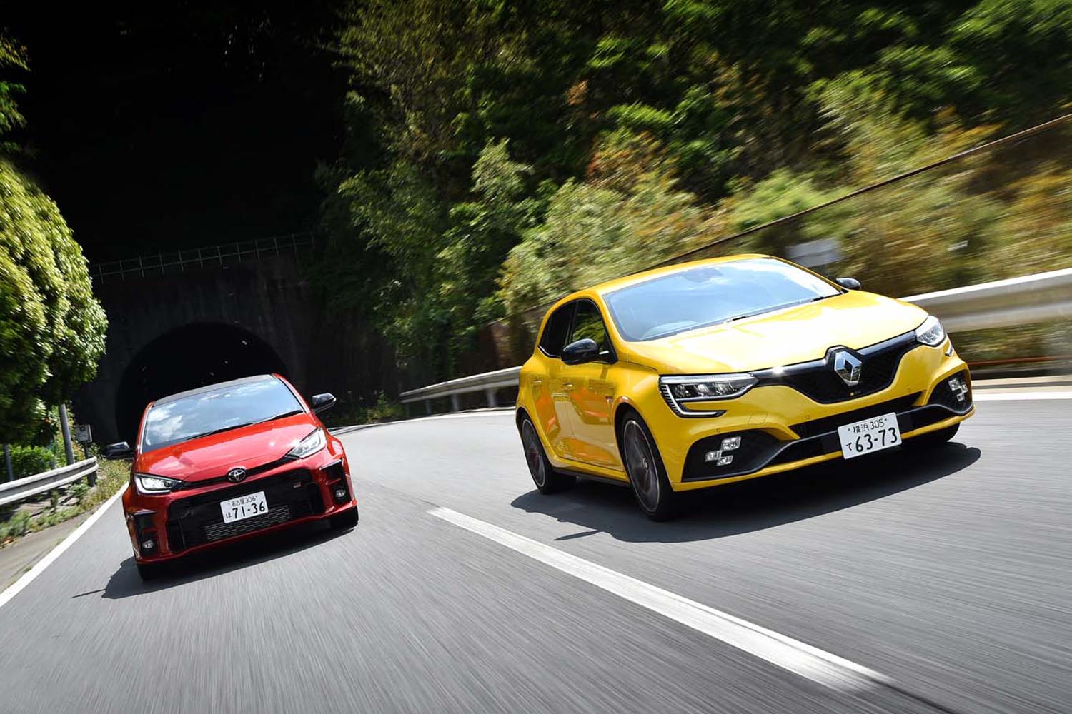 メガーヌr S とgrヤリスを乗り比べる 実力検証 最旬 2台のホットハッチ Ad Webcg