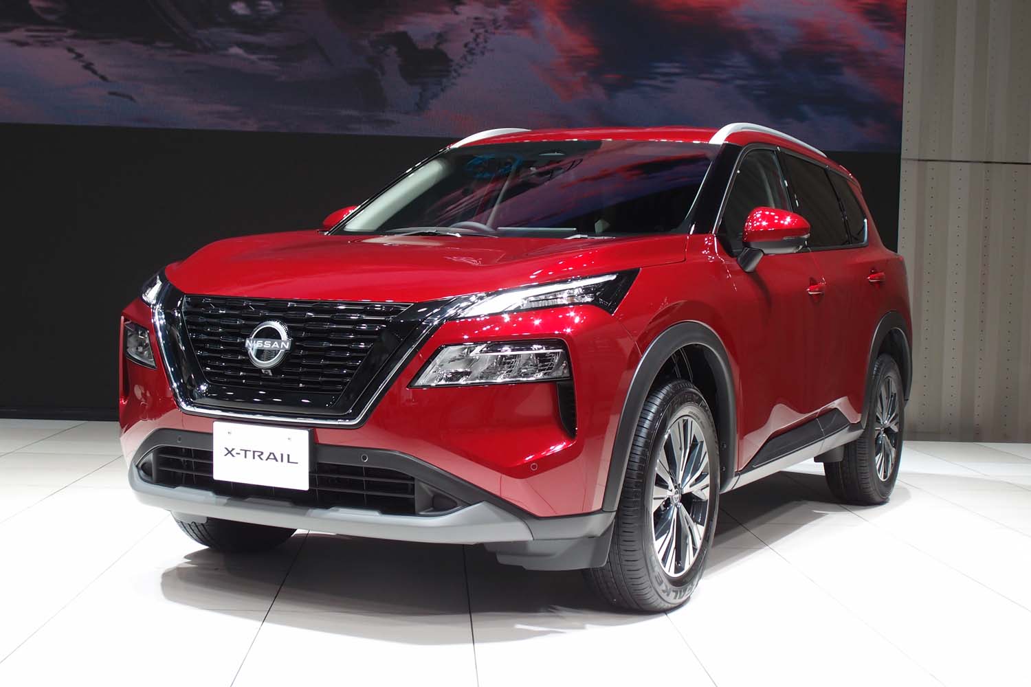 新型 日産エクストレイル 発表会の会場から 内装 外装など60枚 画像 写真 Webcg