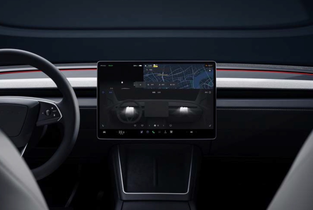 新型モデルYのインテリア