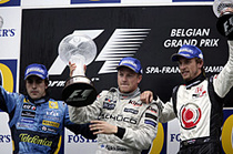 1968年ベルギーグランプリF1 F1 2005】第16戦ベルギーGP、ライコネン6勝目で首の皮一枚、アロンソは