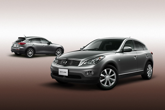 富士さん専用18インチ　日産　スカイラインクロスオーバー　純正 スカイラインのイメージが変わる!? クロスオーバーモデルが発表に